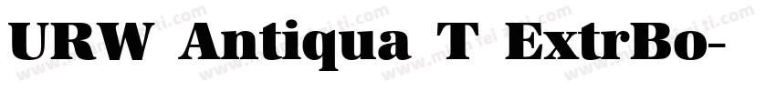 URW Antiqua T ExtrBo字体转换